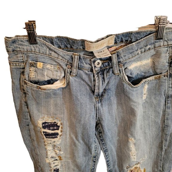 Vintage Z. Cavaricci Patchwork jeans Size 9 - Picture 2 of 9